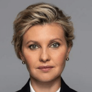 Olena Volodymyrivna Zelenska, 46 (Moglie politica)
